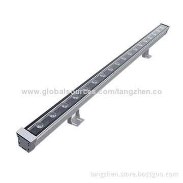 High power LED wall washer light, shining light line lines wall background